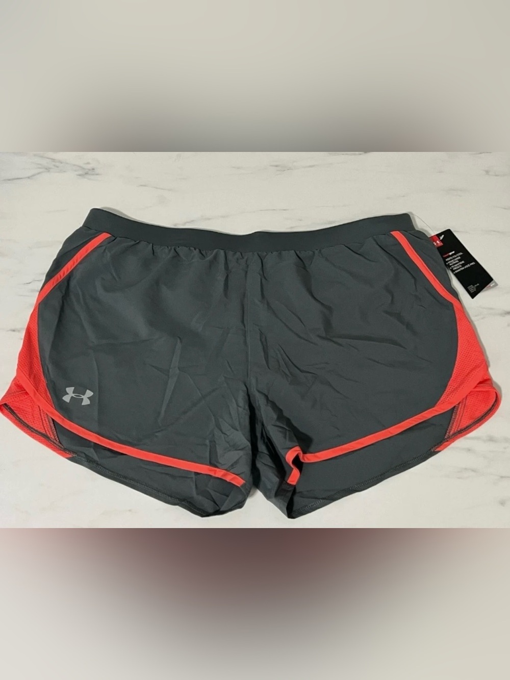 XL Womens UNDER ARMOUR Fly by 2.0 Loose HeatGear Running Shorts Gray NWT New